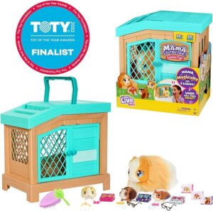 Little Live Pets - Mama Surprise | Soft, Interactive Guinea Pig and her Hutch, and her 3 Babies. 20+ Sounds